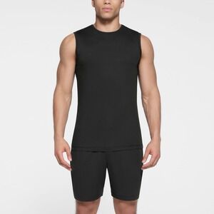 NWT Skims Outdoor Jersey Relaxed Muscle Tank LS-LST-5980M Onyx Large‎